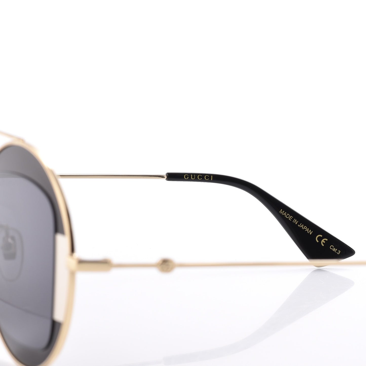 Round Frame Sylvie Web Sunglasses GG0105S Black