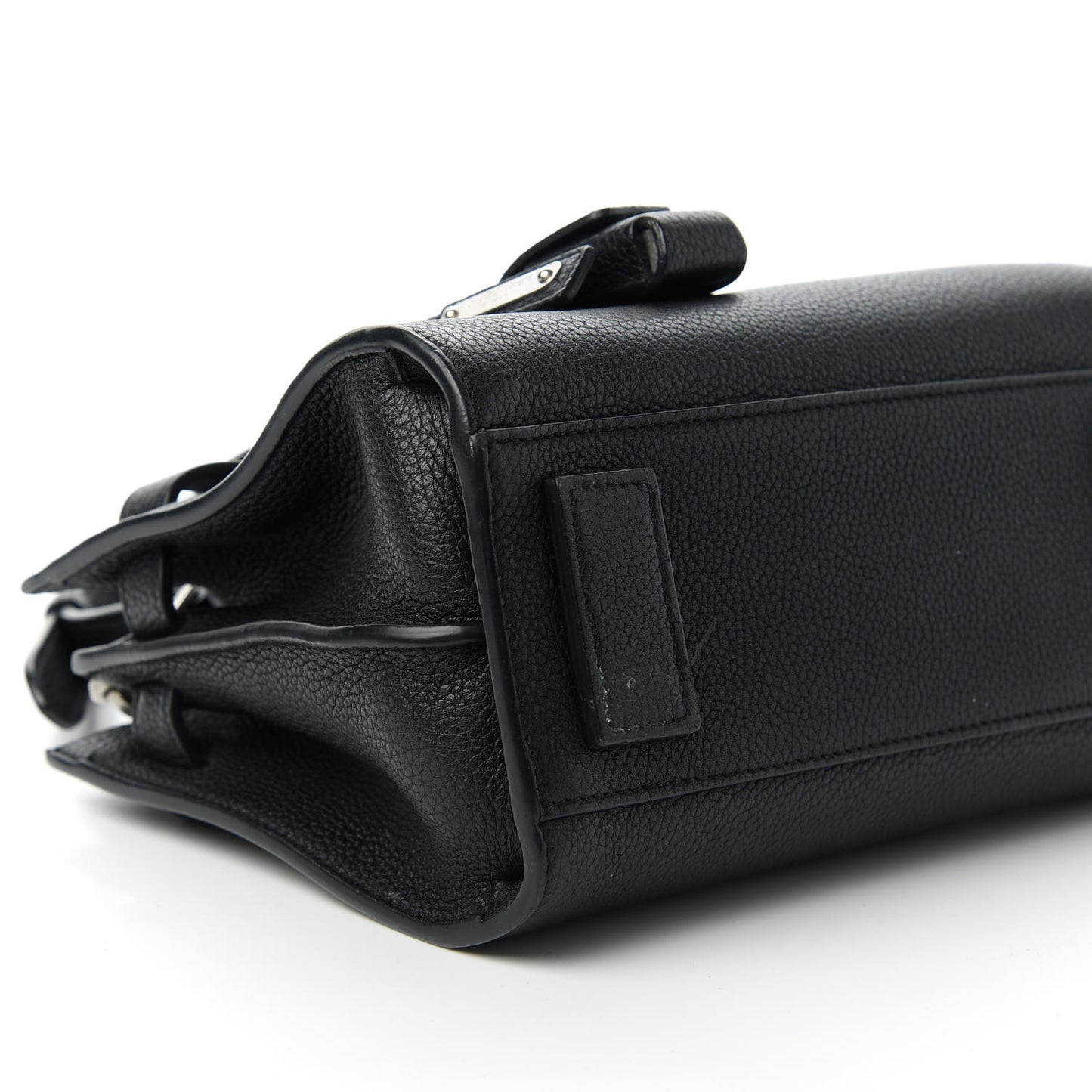 Grained Calfskin Nano Sac De Jour Souple Black