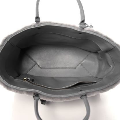 Balenciaga Merino Wool Papier A6 Zip Around Tote Gris Haussmannien 5 of 12