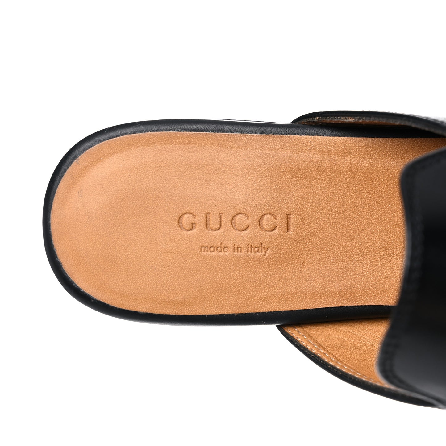 Calfskin Womens Princetown Slippers 36 Black