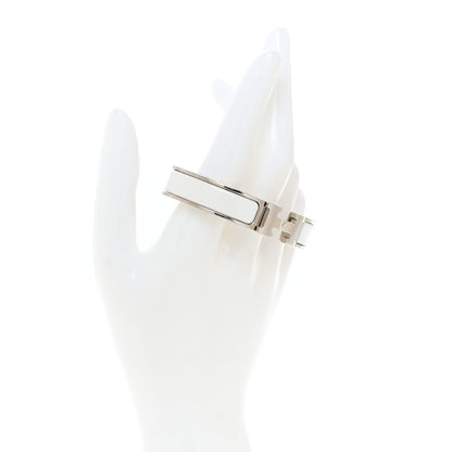 Hermes Enamel Narrow Clic Clac H Bracelet PM White 2 of 5