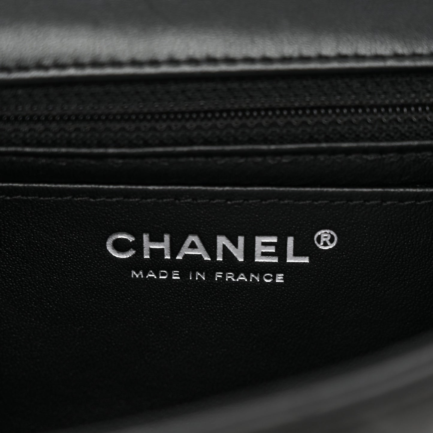 Lambskin Quilted Mini Rectangular Flap So Black