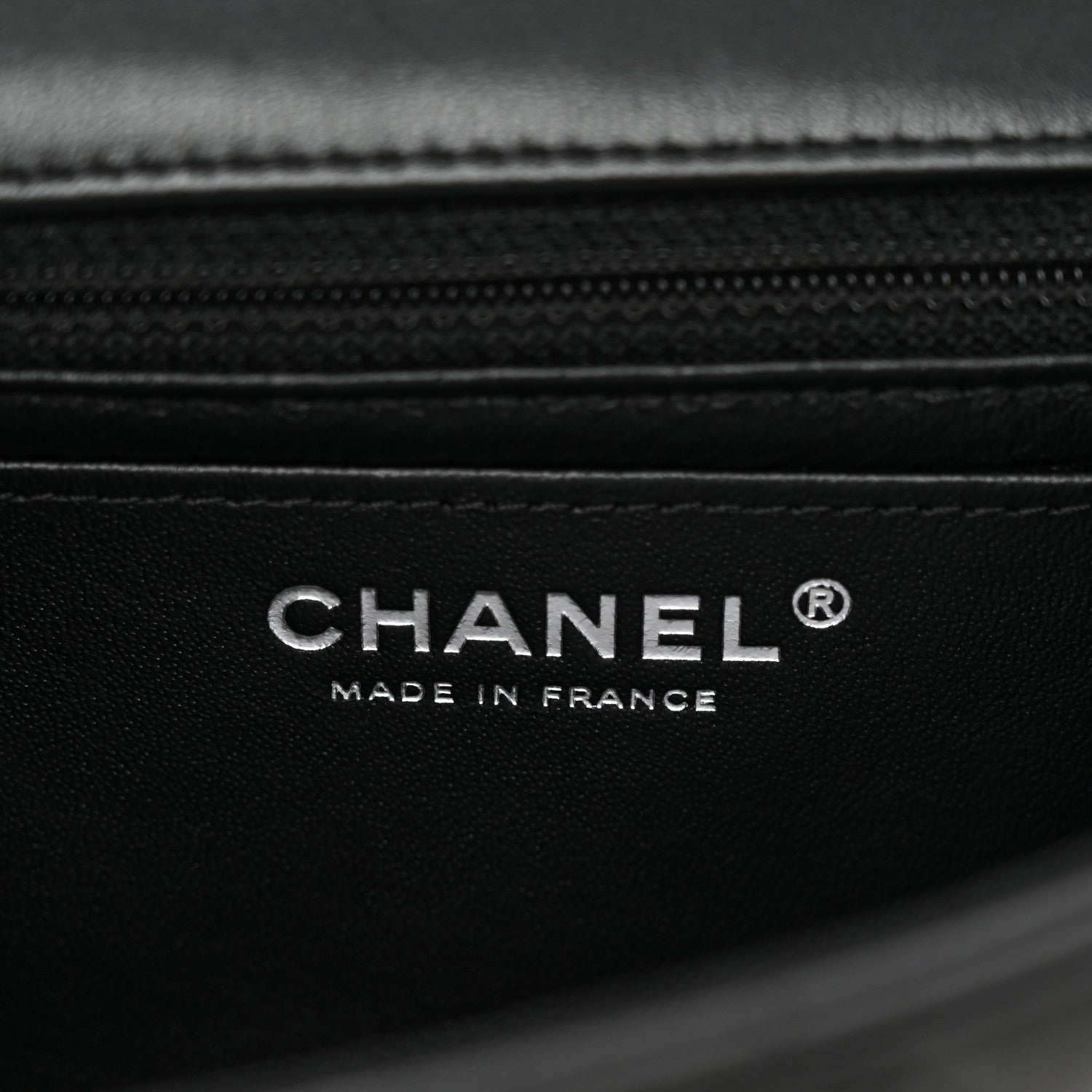Chanel Lambskin Quilted Mini Rectangular Flap So Black 7 of 14