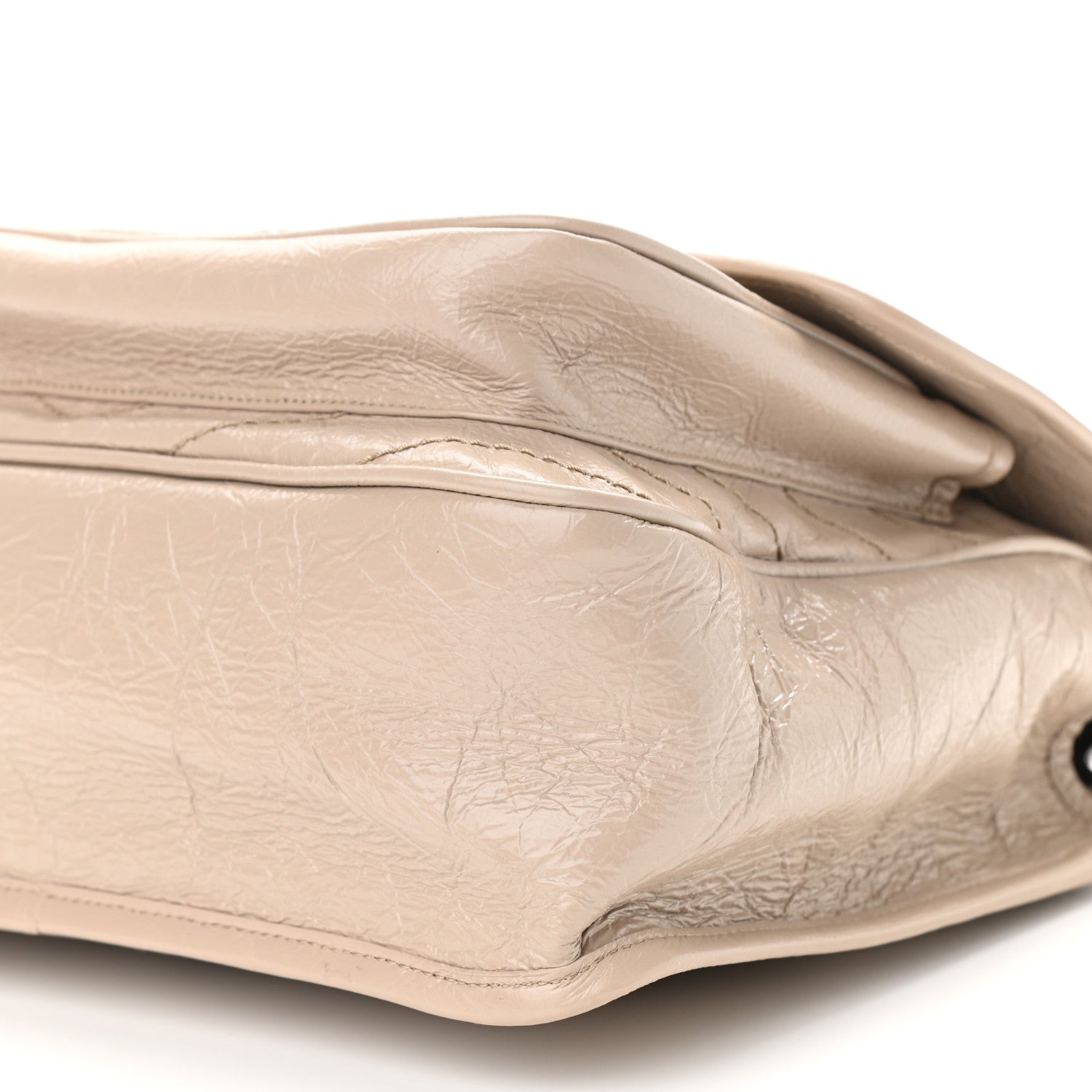 Saint Laurent Crinkled Calfskin Matelasse Monogram Medium Niki Chain Satchel Light Natural 11 of 11