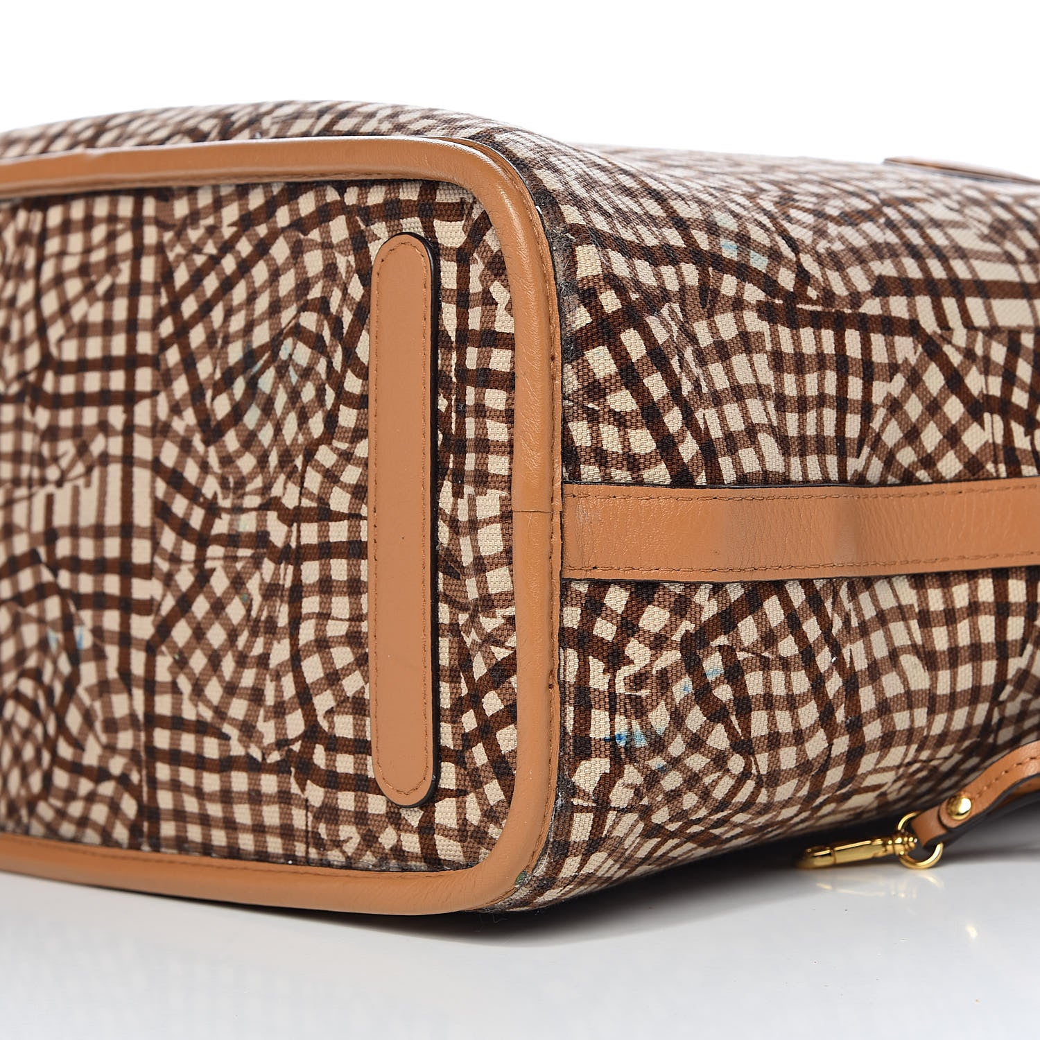 MCM Visetos Medium Liz Reversible Shopper Tote Cognac 14 of 18