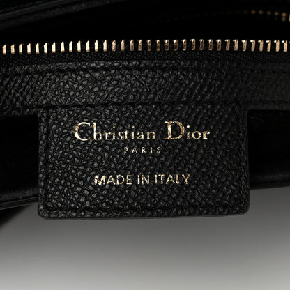 Christian Dior Grained Calfskin Saddle Bag Black 6 of 11