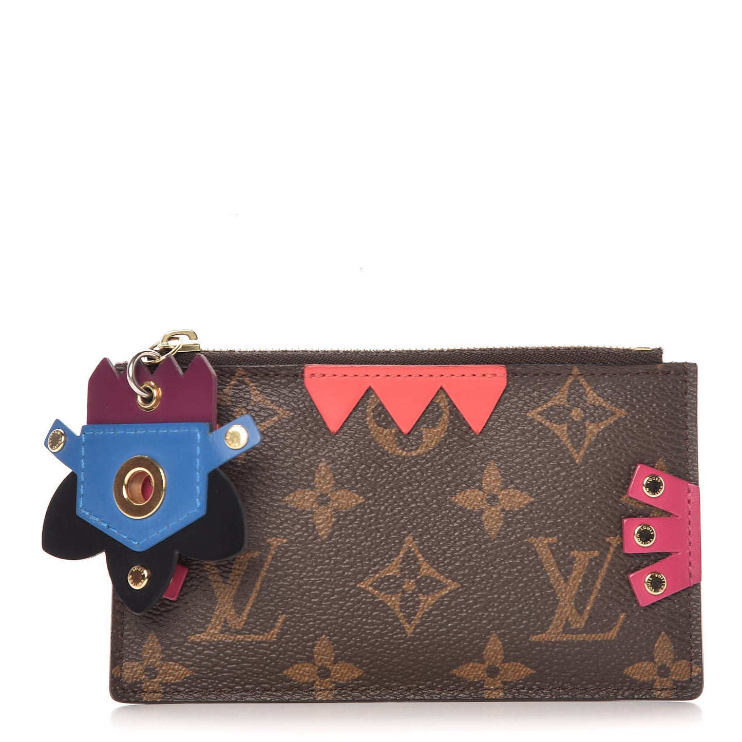 Monogram Totem Key Pouch Flamingo