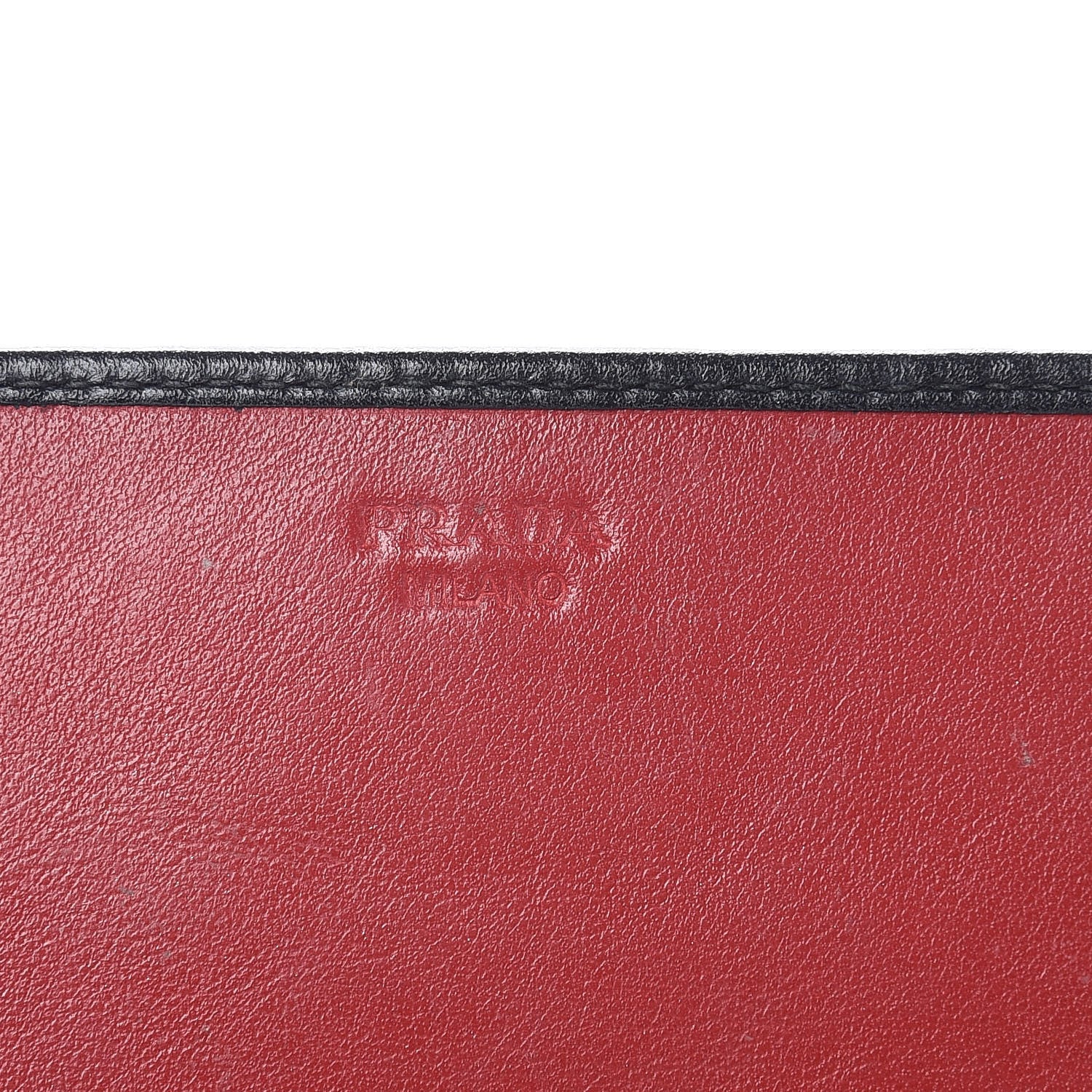 Prada Soft Calf Crossbody Wallet Black Fuoco 6 of 13