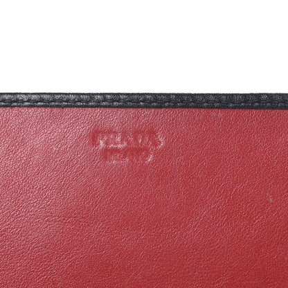 Prada Soft Calf Crossbody Wallet Black Fuoco 6 of 13