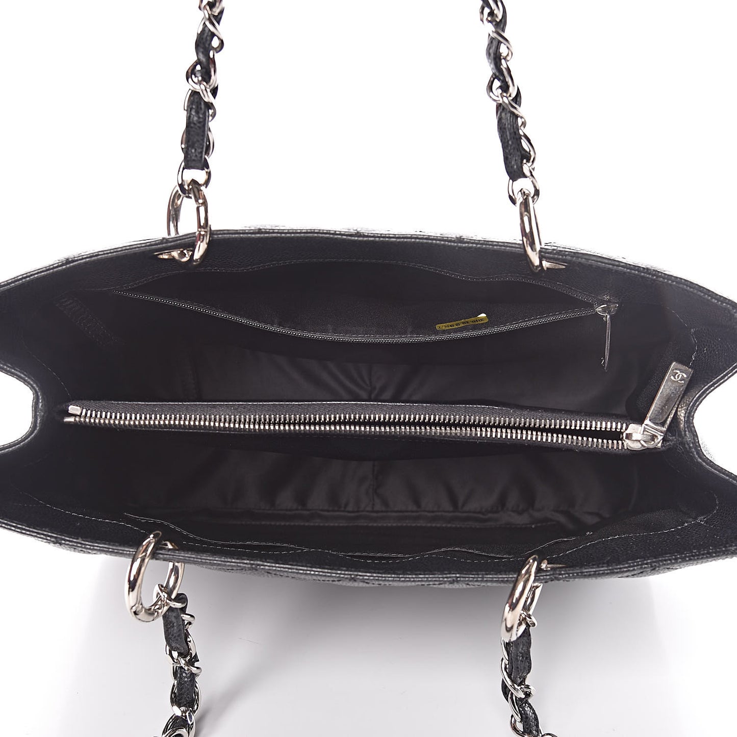 Caviar Quilted Grand Shopping Tote GST Black