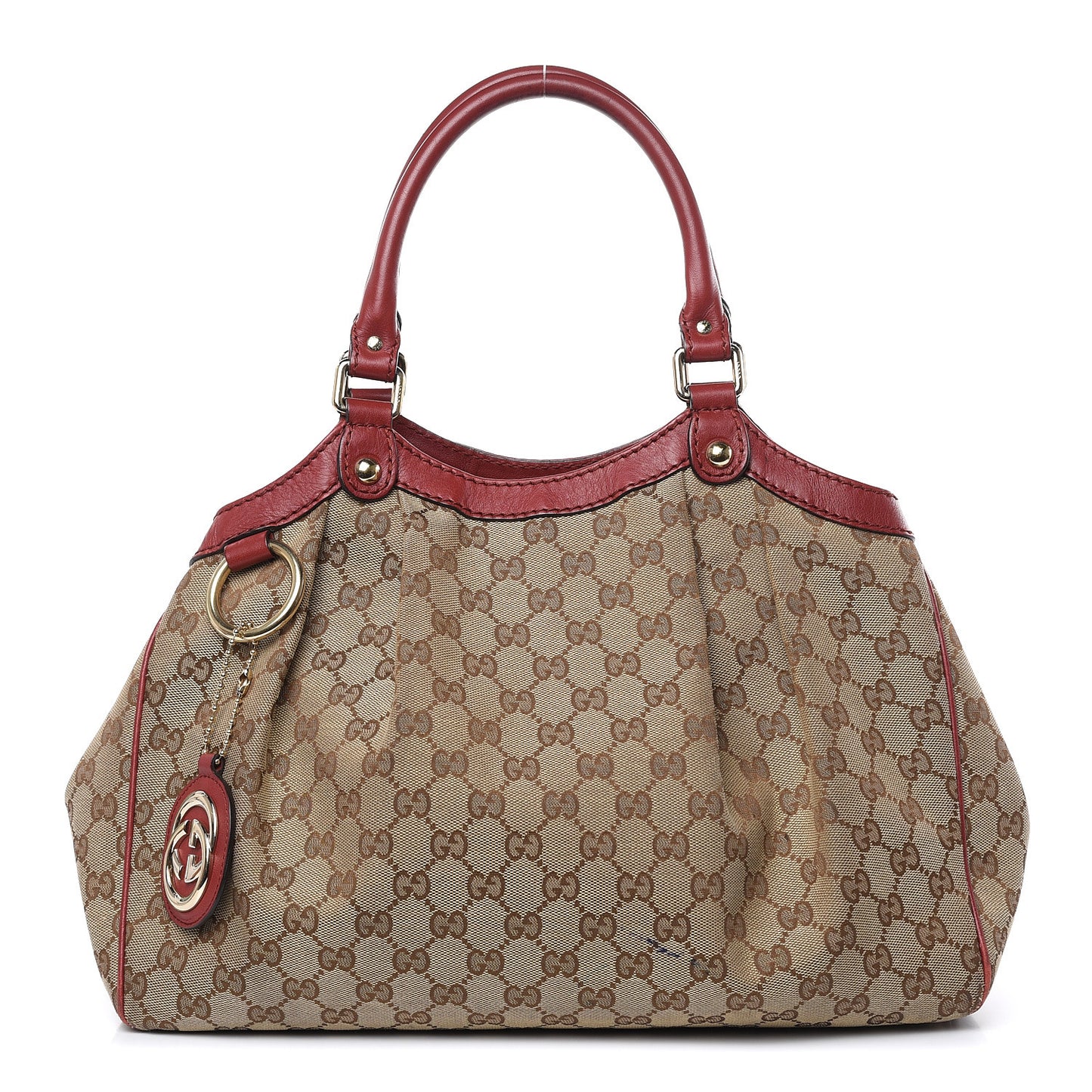 Monogram Medium Sukey Tote Dark Red