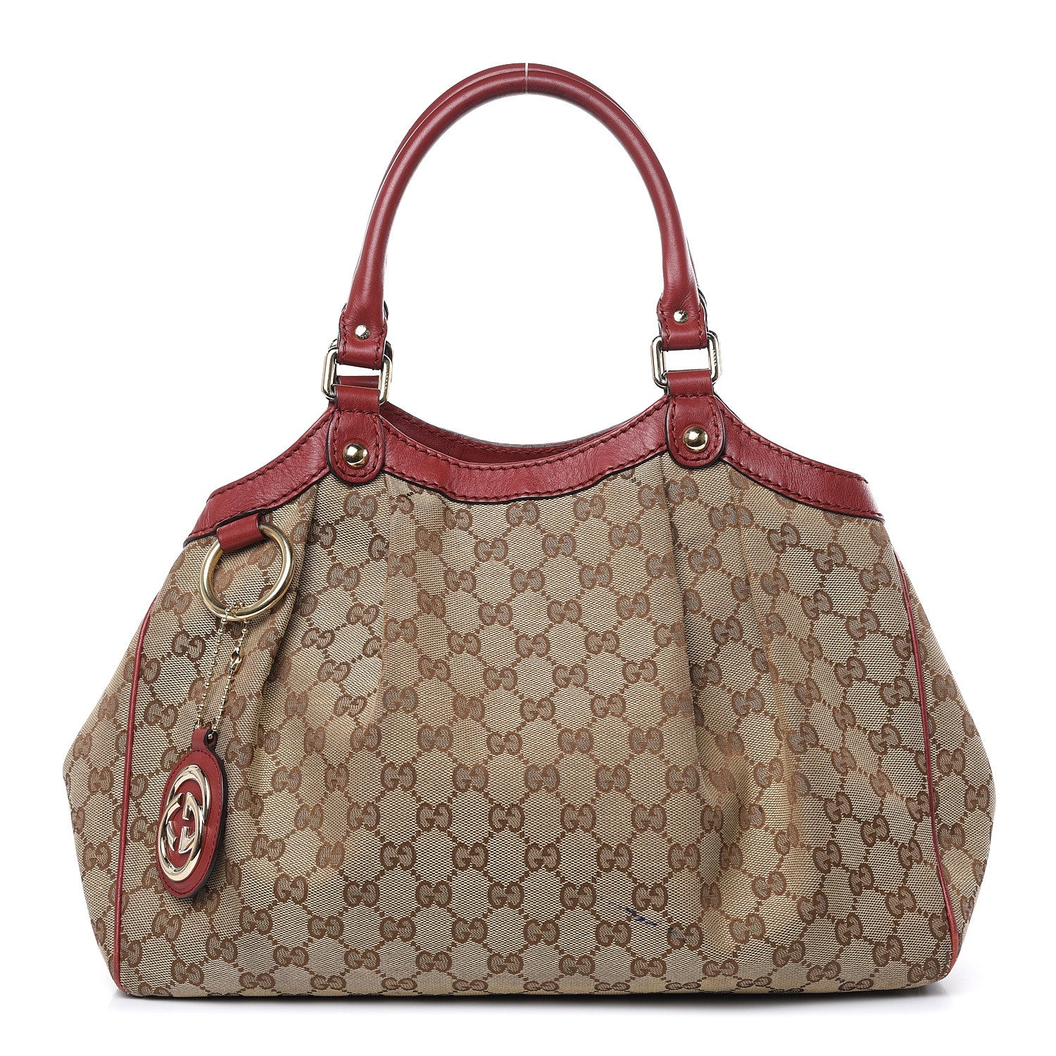 Gucci Monogram Medium Sukey Tote Dark Red 1 of 20