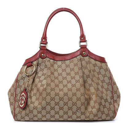 Gucci Monogram Medium Sukey Tote Dark Red 1 of 20