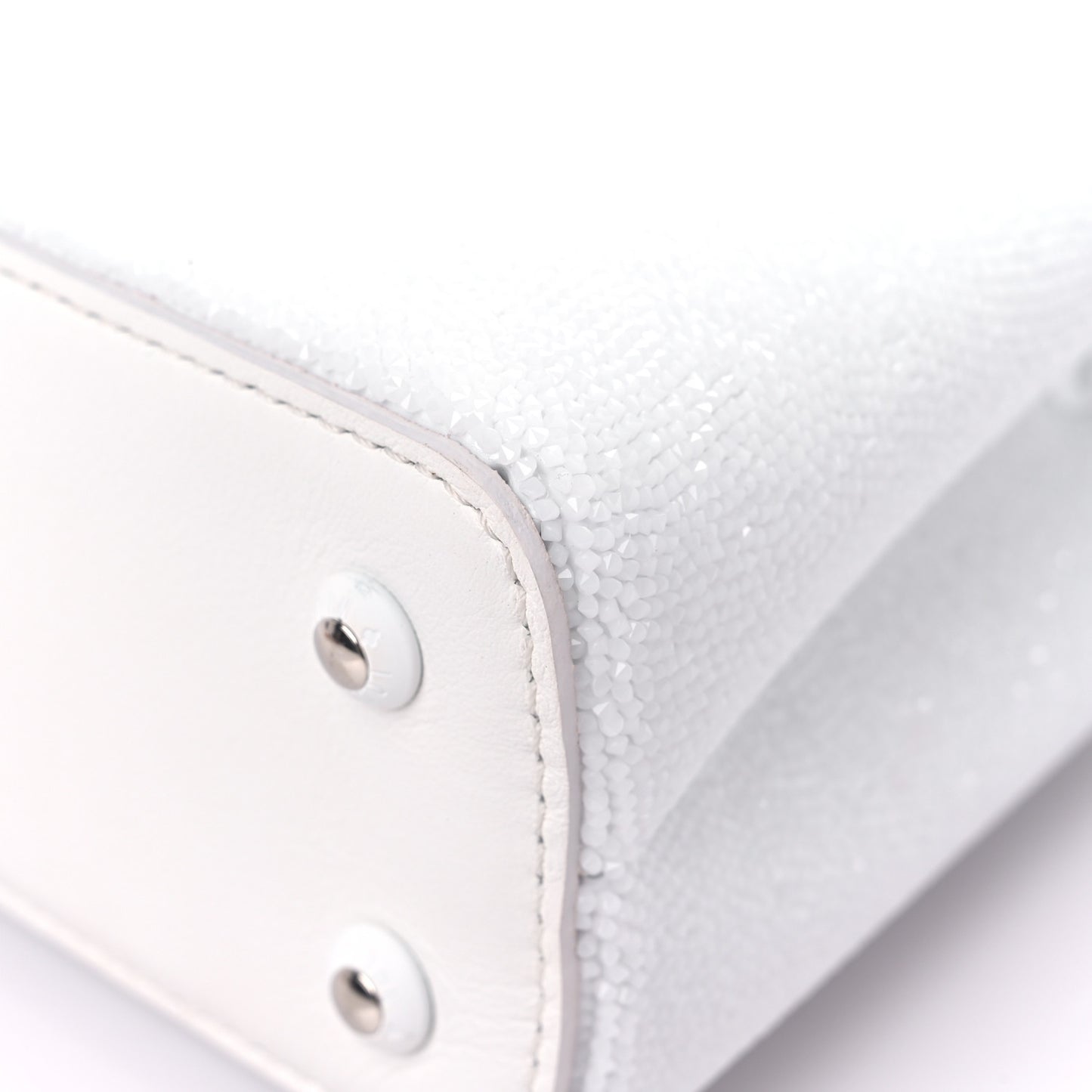 Swarovski Calfskin Capucines Mini White
