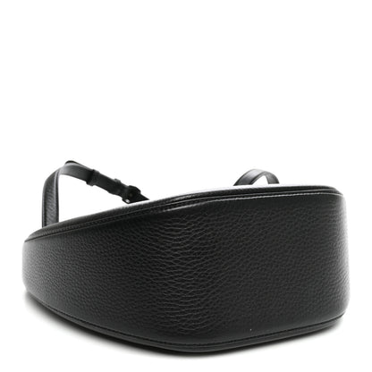 Valentino Garavani Grainy Calfskin Monochrome Small Vlogo Moon Hobo Bag Black 4 of 10