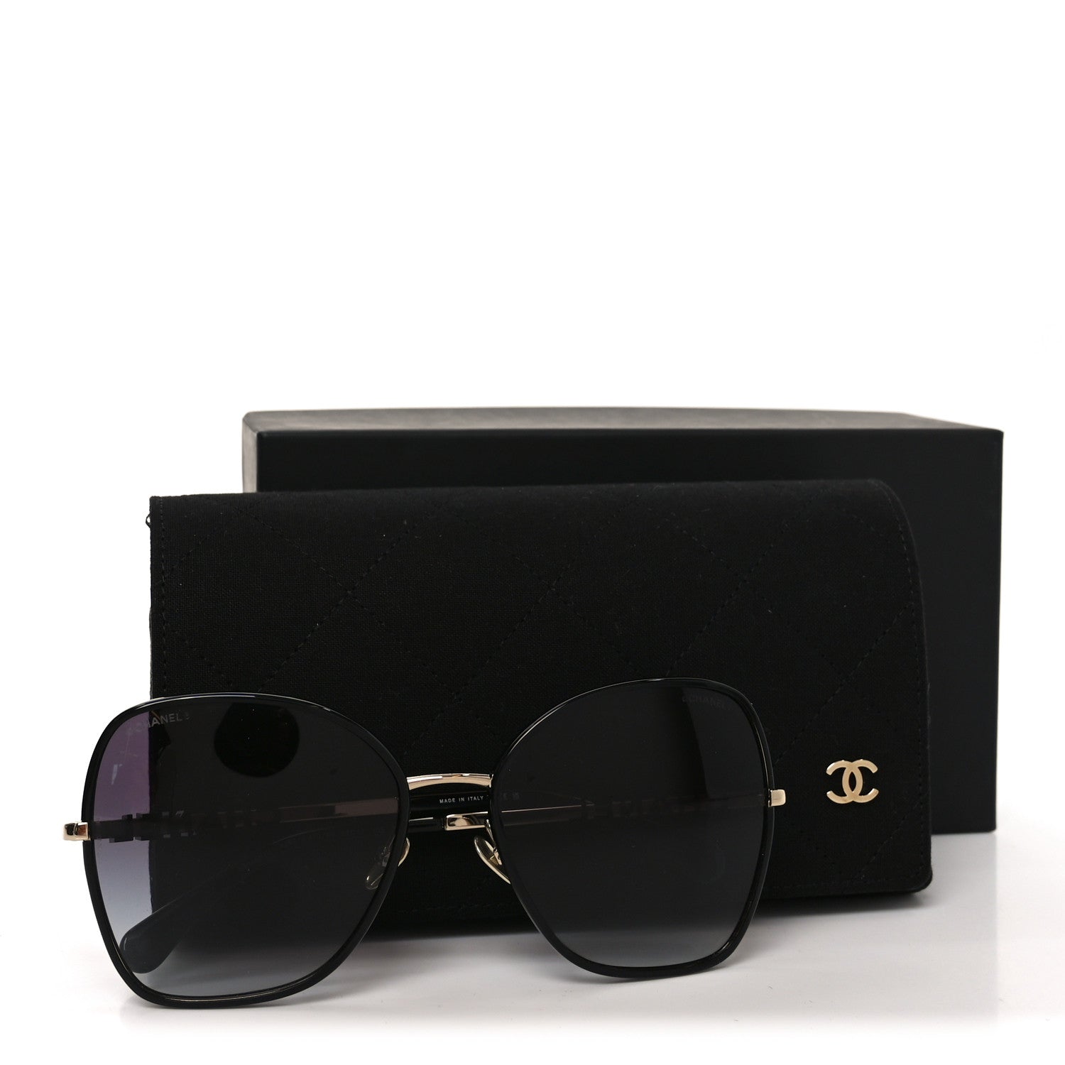 Chanel Metal Butterfly Sunglasses 4283 Black 7 of 7