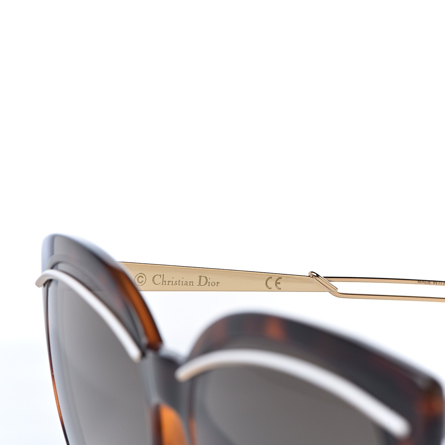 Christian Dior Cat Eye Liner Sunglasses Tortoise 7 of 8