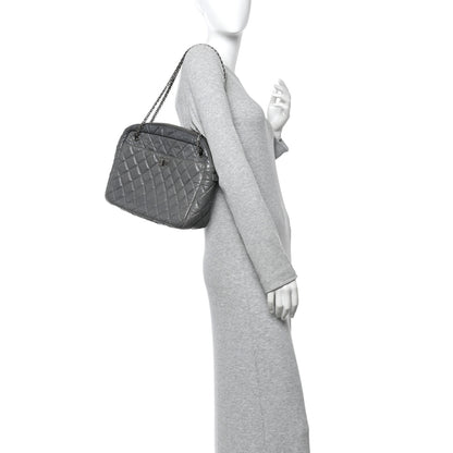 Chanel Aged Calfskin Quilted Large Reissue Camera Case Grey 2 of 12