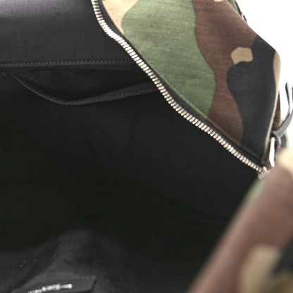 Saint Laurent Canvas Camouflage Print Hunting Backpack Khaki 5 of 8