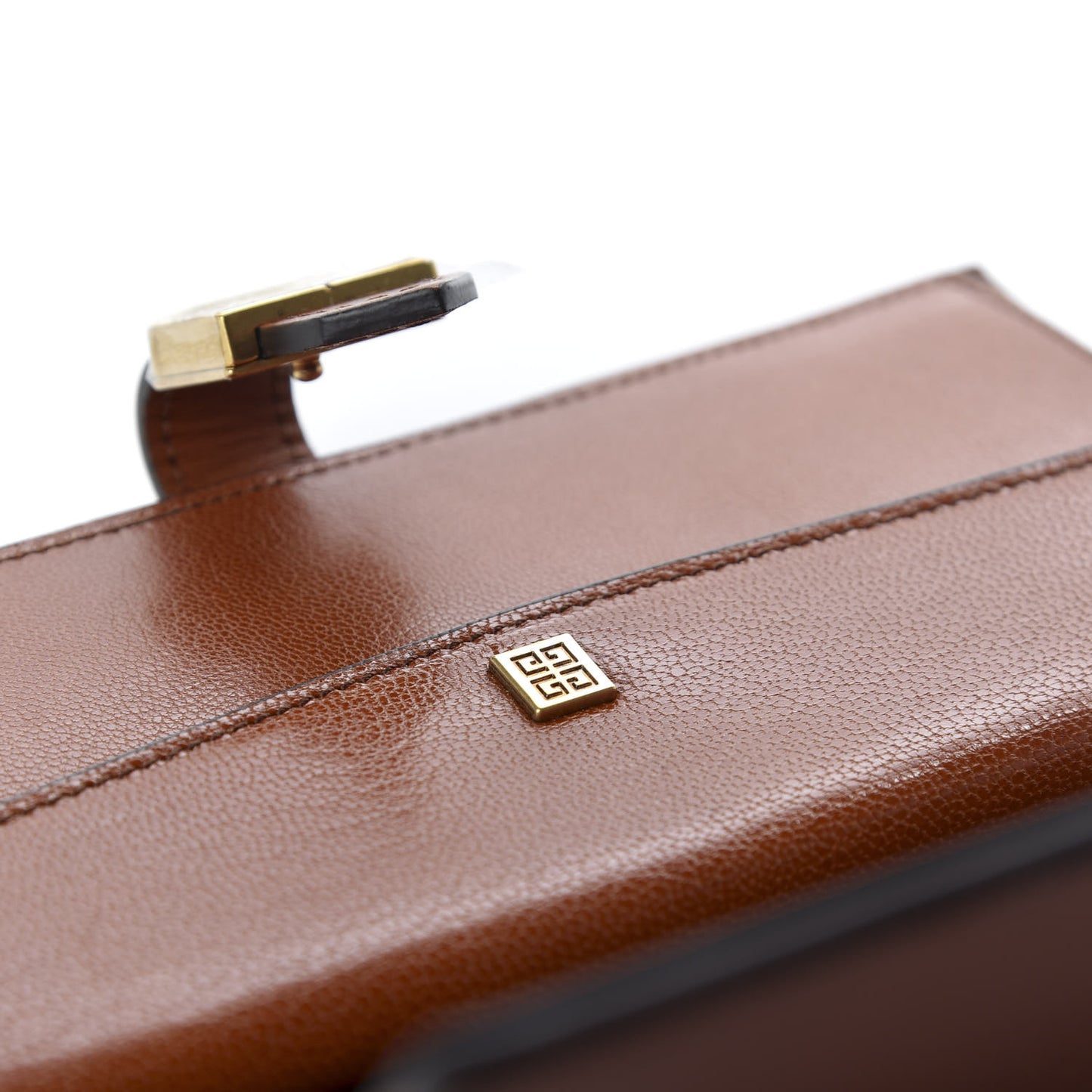 Calfskin GV3 Long Wallet Chestnut