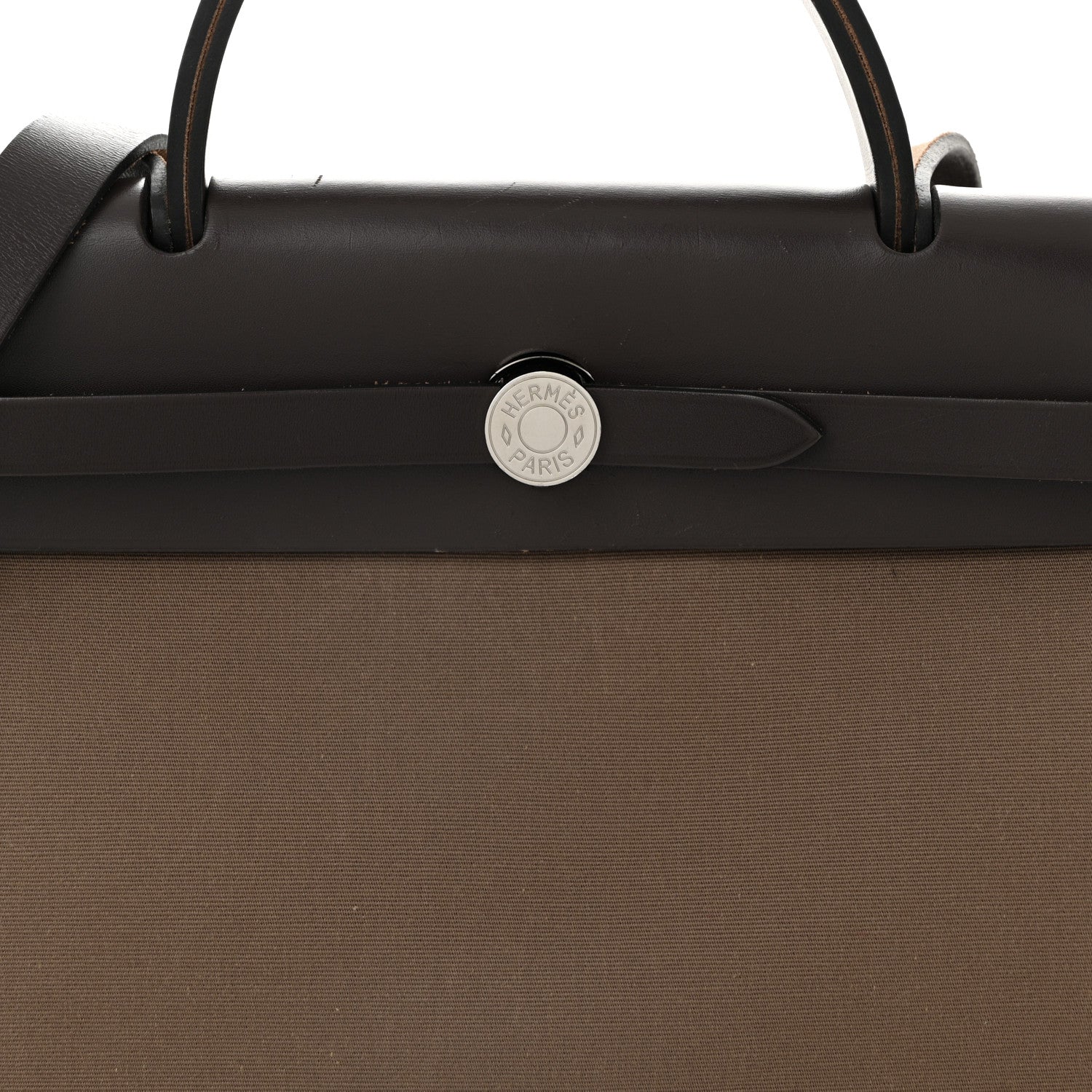 Hermes Vache Hunter Toile Herbag Zip 31 PM Etoupe Ebene 9 of 13