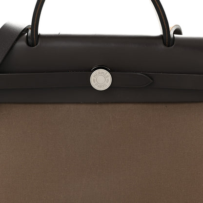 Hermes Vache Hunter Toile Herbag Zip 31 PM Etoupe Ebene 9 of 13