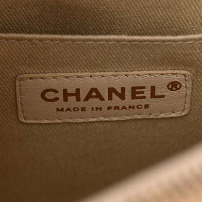 Chanel Grained Calfskin Small Bi-Color Neo Executive Shopper Tote Black Beige 8 of 13