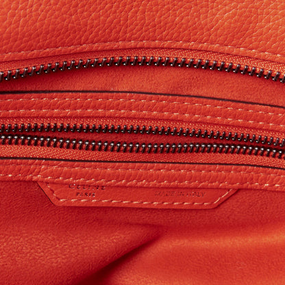 Celine Drummed Calfskin Mini Luggage Vermillion 7 of 8