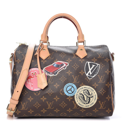 Louis Vuitton Monogram World Tour Speedy Bandouliere 30 1 of 9