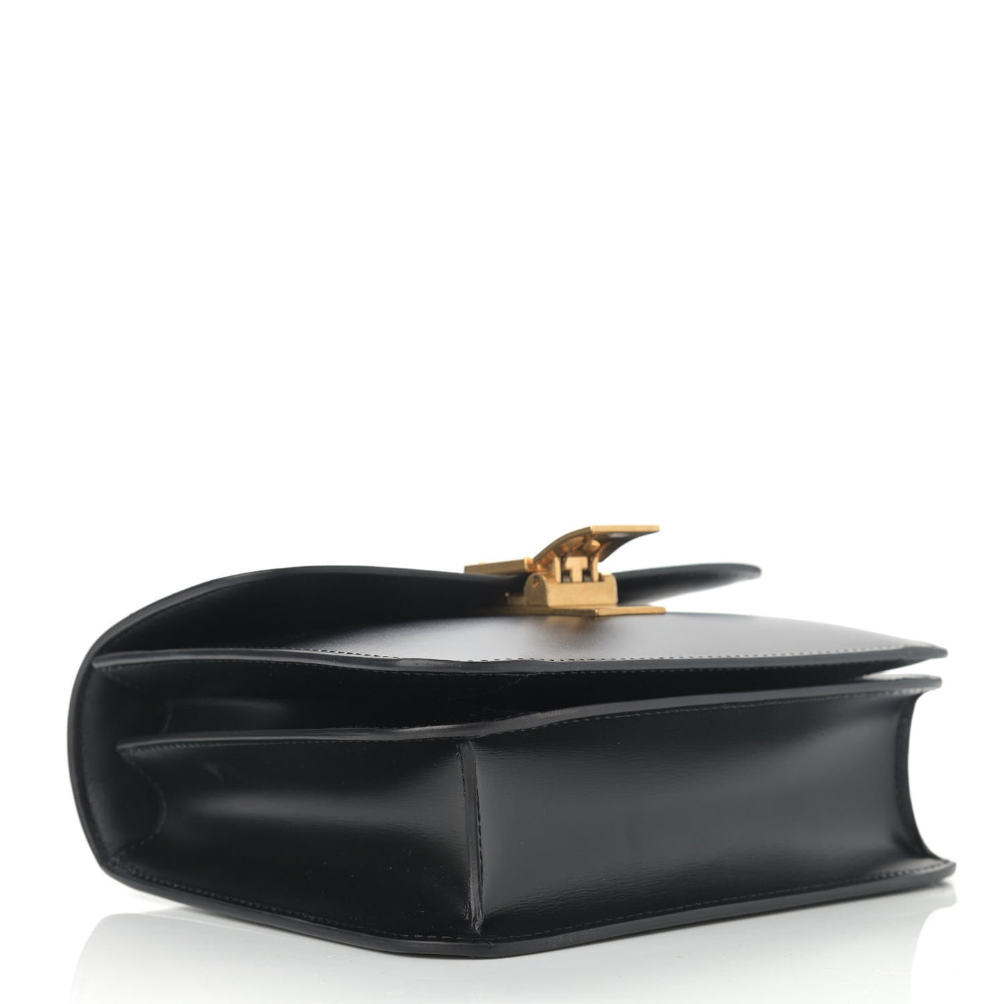 Box Calfskin Teen Classic Box Flap Bag Black