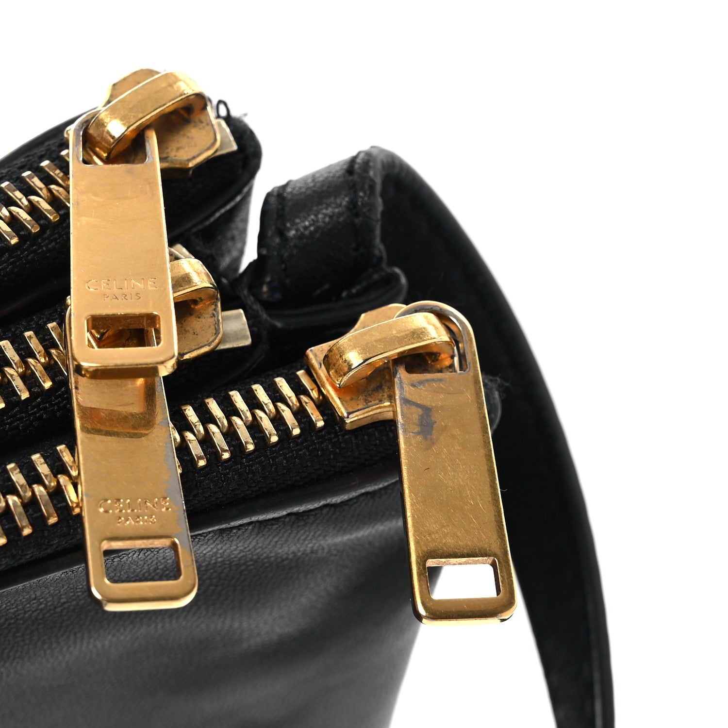 Celine Lambskin Small Trio Crossbody Bag Black 13 of 13