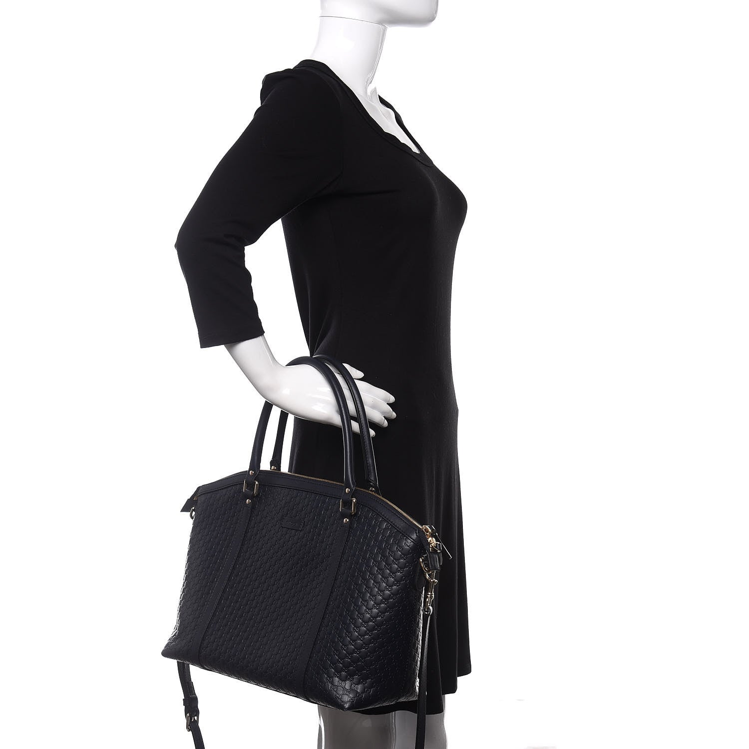 Gucci Soft Microguccissima Dome Satchel Navy 2 of 10