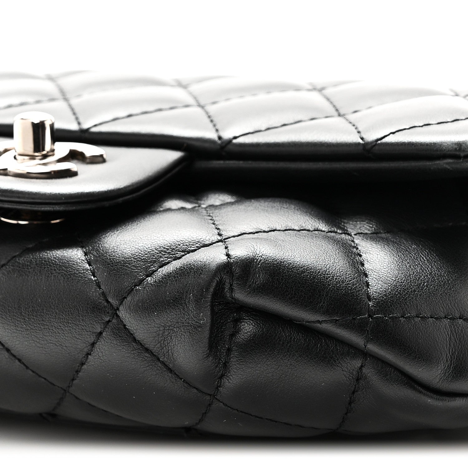 Chanel Calfskin Quilted CC Uniform Flap Belt Bag Black 10 of 10