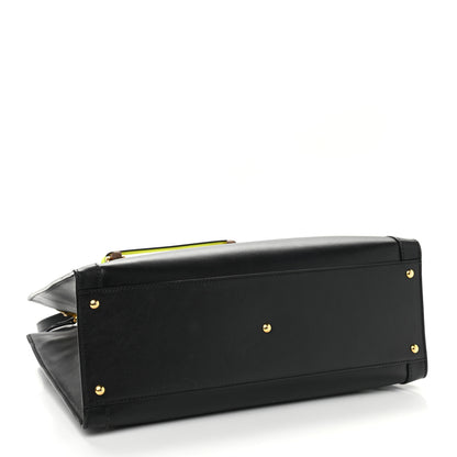 Gucci Calfskin Medium Diana Tote Bag Black Yellow Fluo 4 of 14