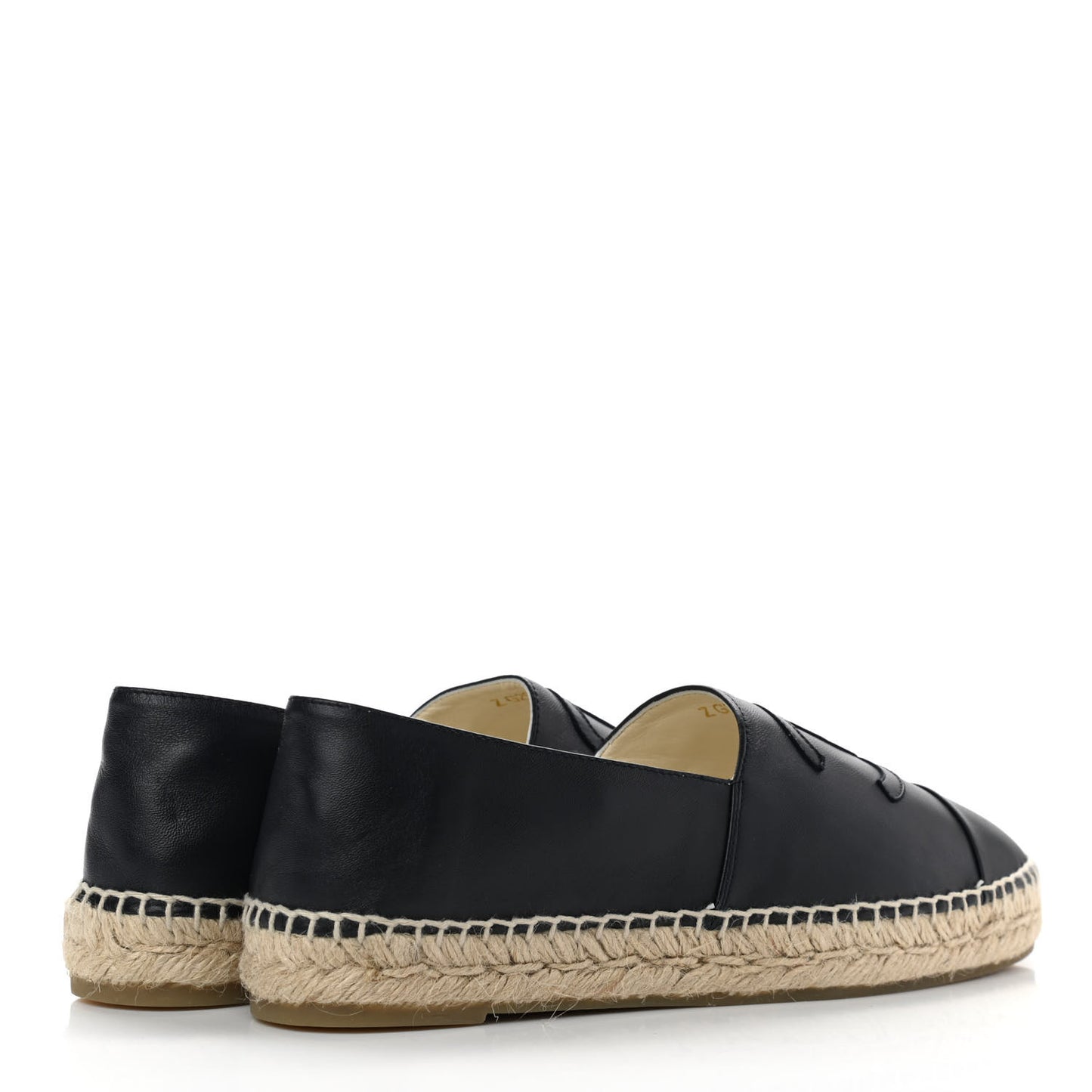 Lambskin CC Espadrilles 39 Black
