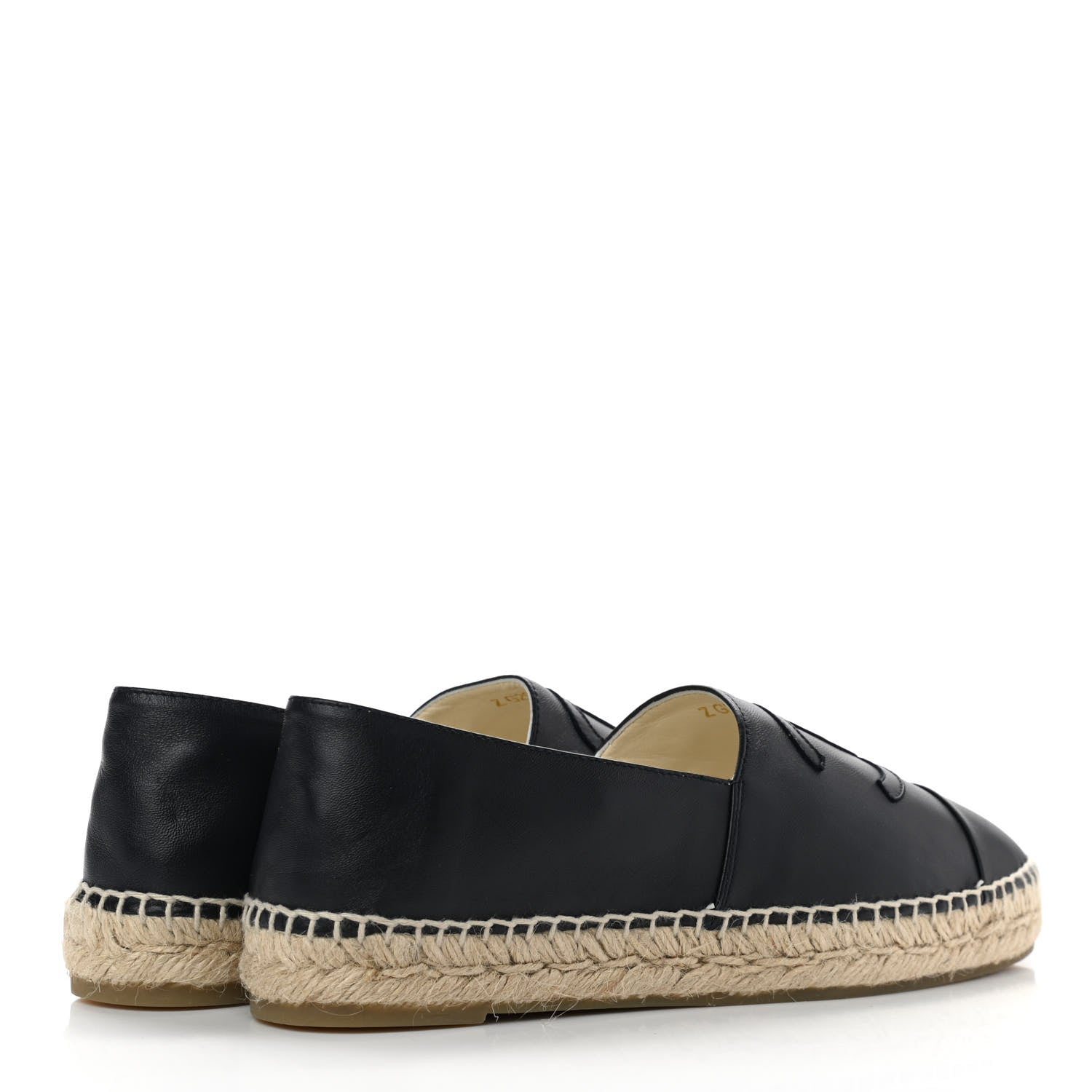 Chanel Lambskin CC Espadrilles 39 Black 3 of 11