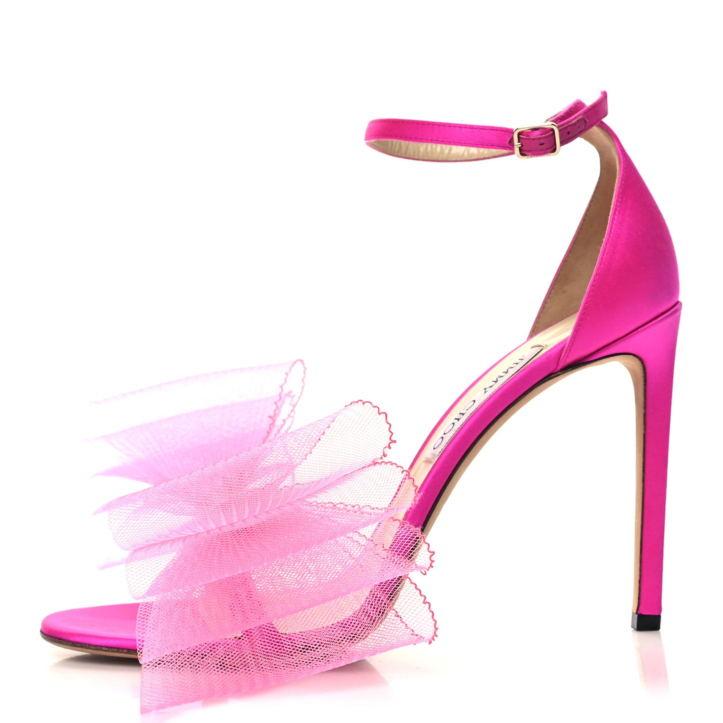 Grosgrain Asymmetric Mesh Fascinator Aveline 100 Bow Sandals 42 Pink