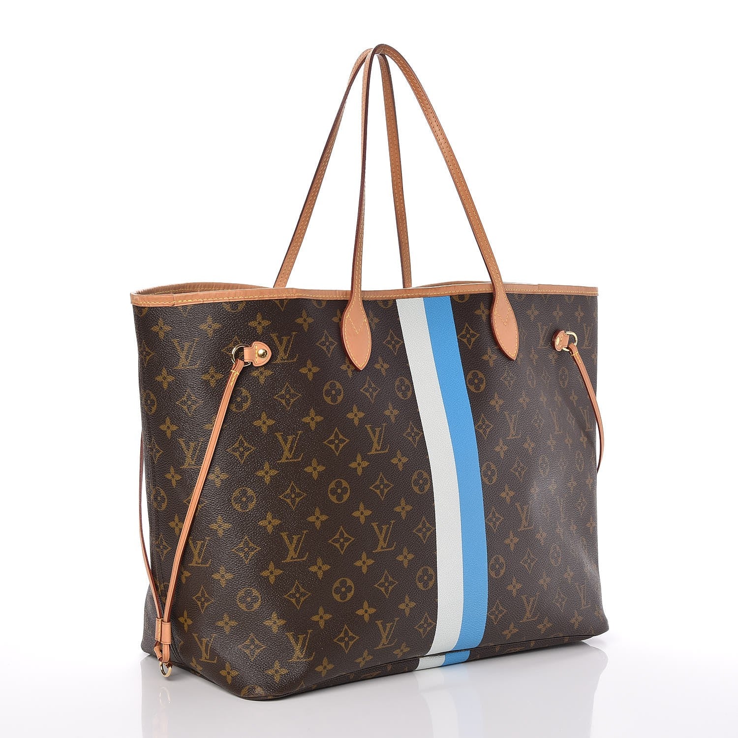 Louis Vuitton Monogram My LV Heritage Neverfull GM Blue Clair White 3 of 7