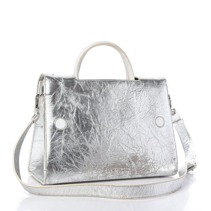 Christian Dior Metallic Calfskin Medium Diorever Flap Silver 3 of 19
