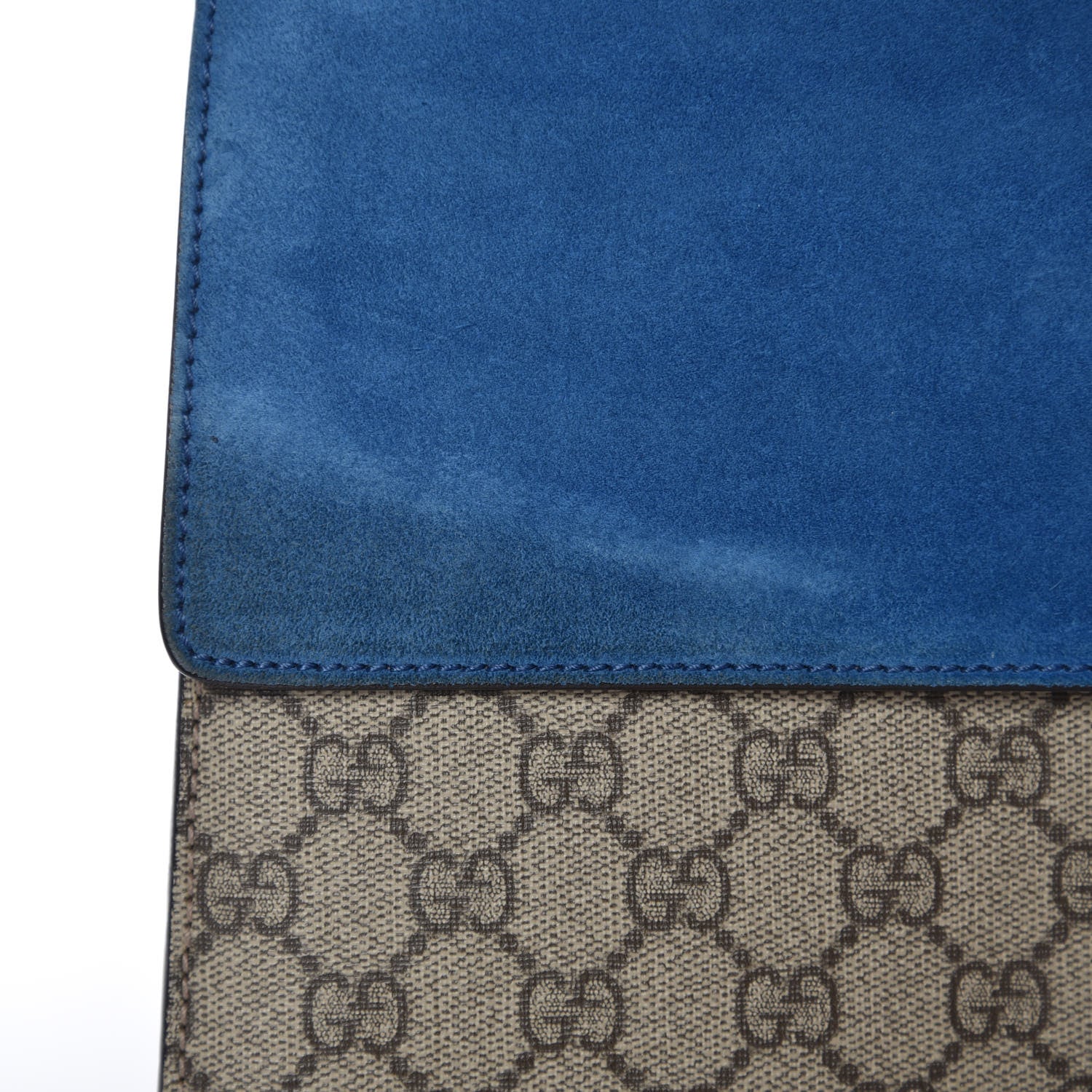 Gucci GG Supreme Monogram Medium Dionysus Shoulder Bag Blue 9 of 13