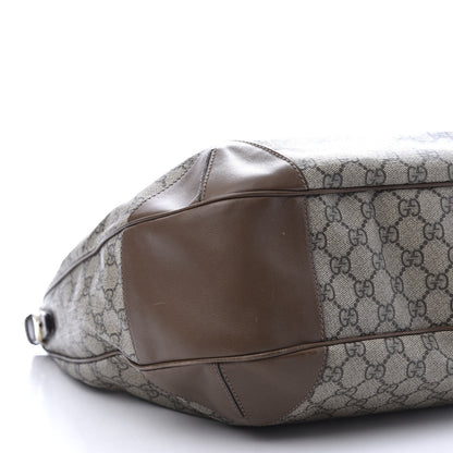 Gucci GG Supreme Monogram Margaux Calfskin Medium Nice Hobo Beige Ebony Acero 8 of 11