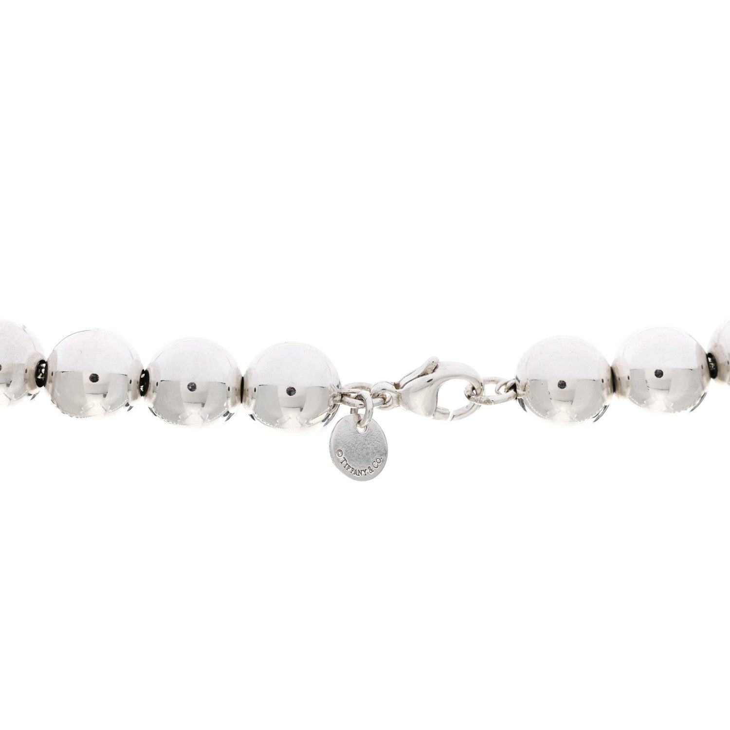 Tiffany Sterling Silver 10mm HardWear Ball Necklace 4 of 4