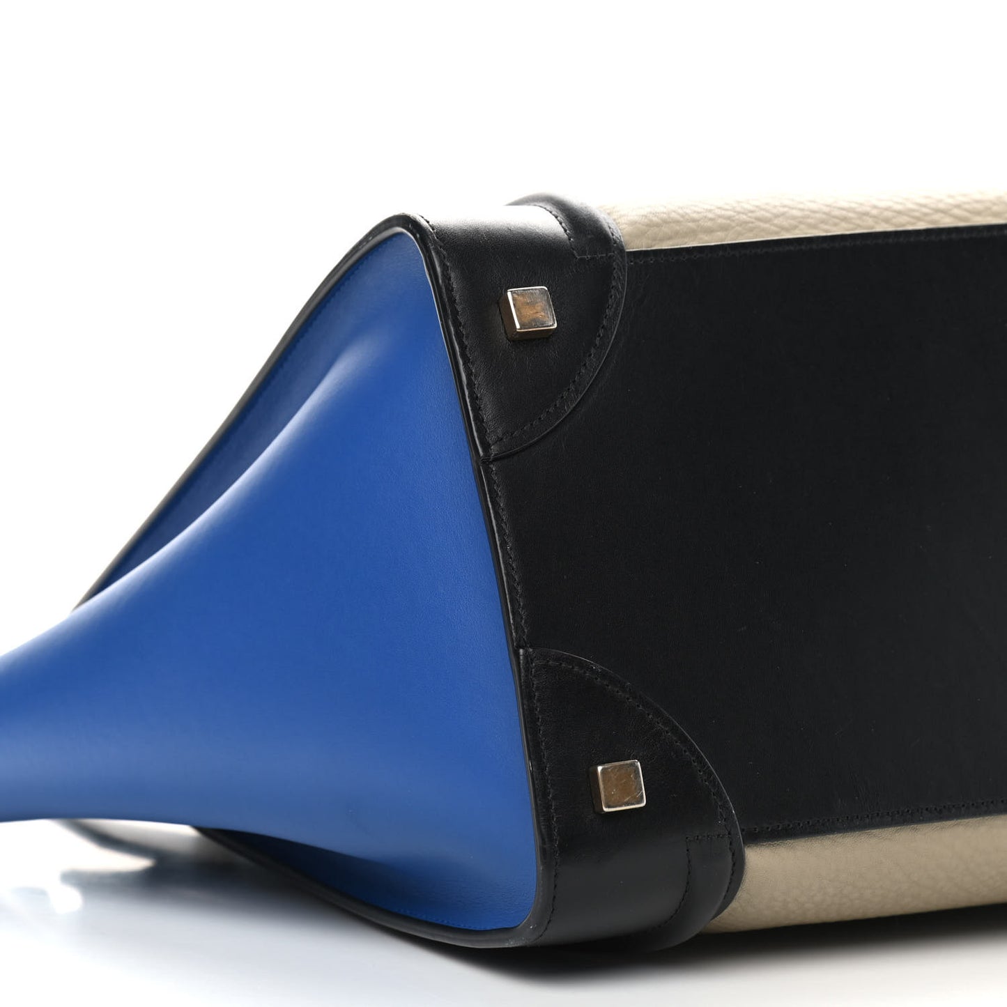 Elephant Calfskin Mini Tri-Color Luggage Beige