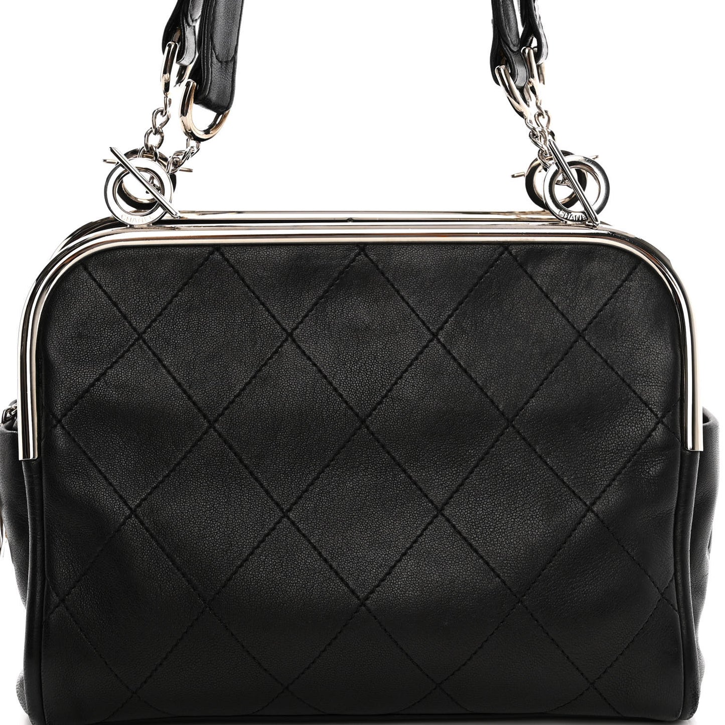 Lambskin Ultimate Soft Frame Bag Black