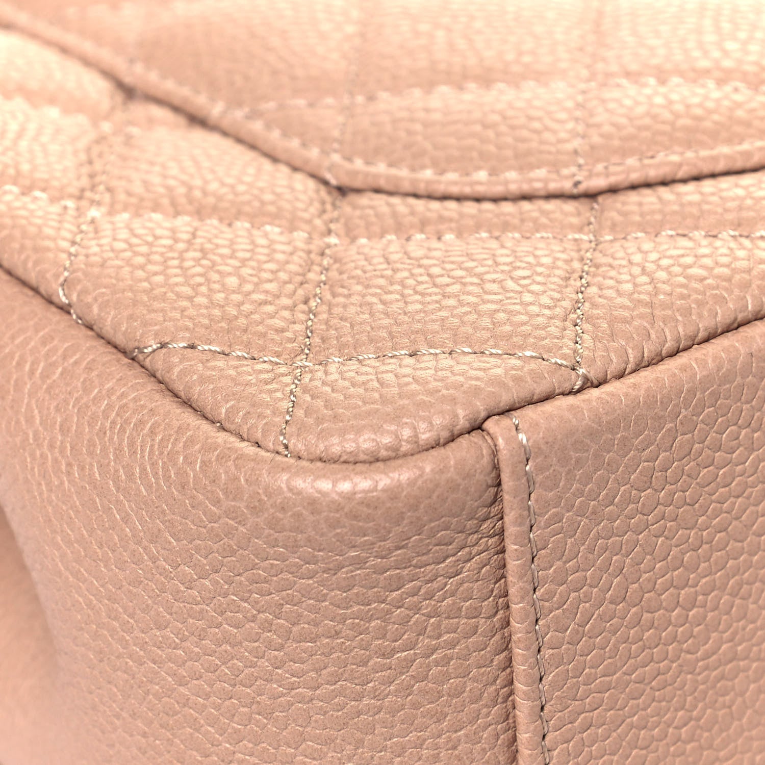 Chanel Caviar Quilted Medium CC Filigree Flap Beige Black 11 of 14