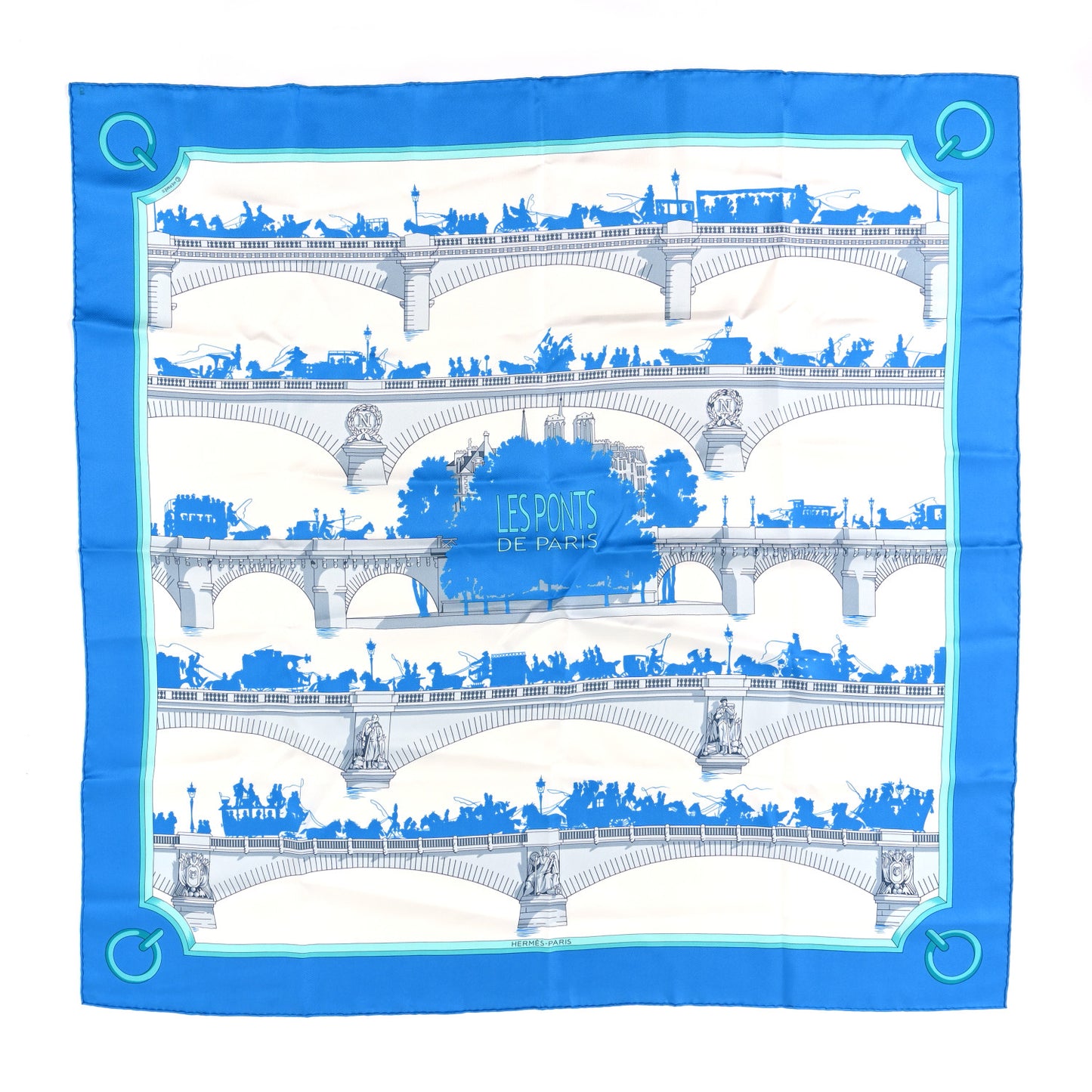 Silk Les Ponts De Paris Scarf 90