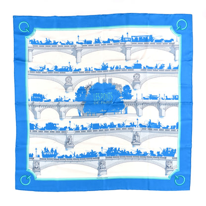 Hermes Silk Les Ponts De Paris Scarf 90 1 of 5