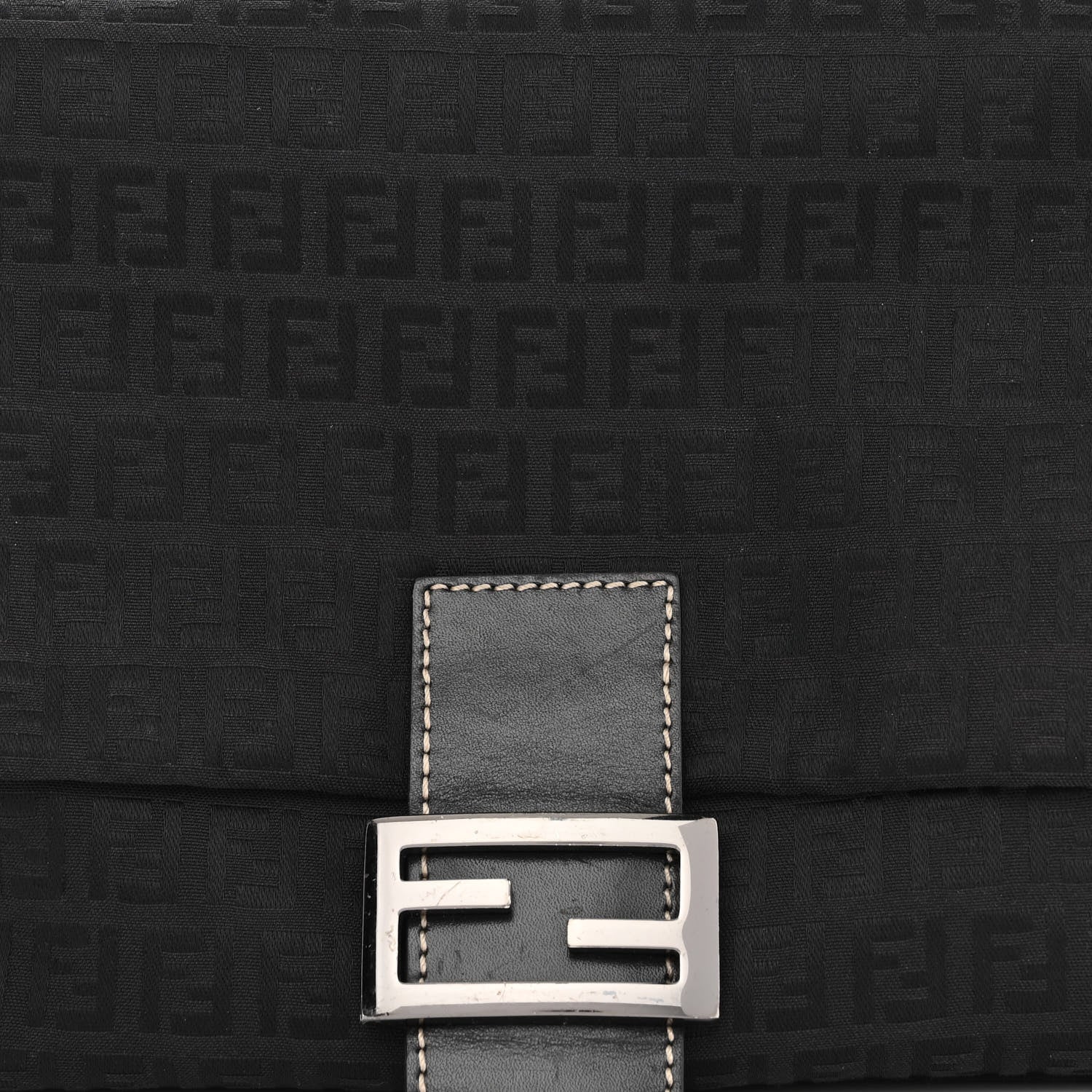 Fendi Zucchino Mama Baguette Black 7 of 9