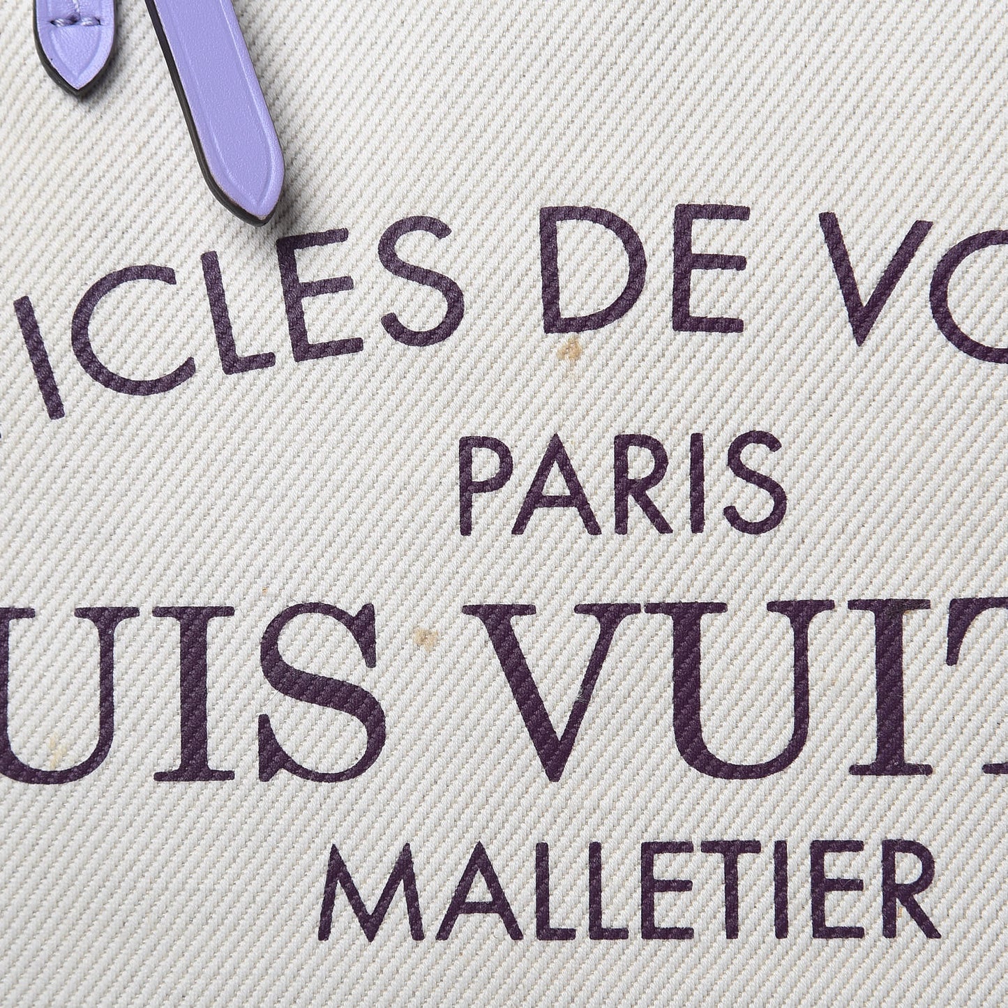 Toile Articles de Voyage Cabas MM Lilac