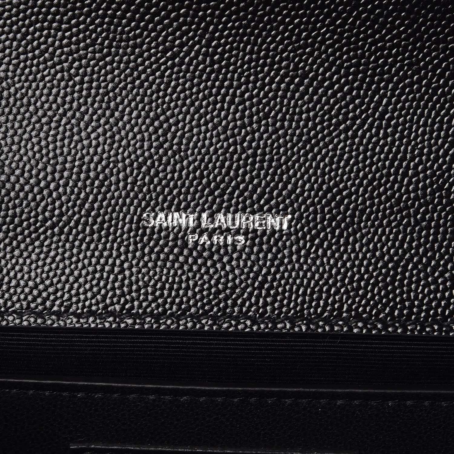 Saint Laurent Grain De Poudre Medium Classic Monogram Kate Satchel Black 7 of 7
